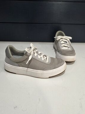 Kizik Prague granite canvas and suede hands-free slip-on sneaker W 6.5